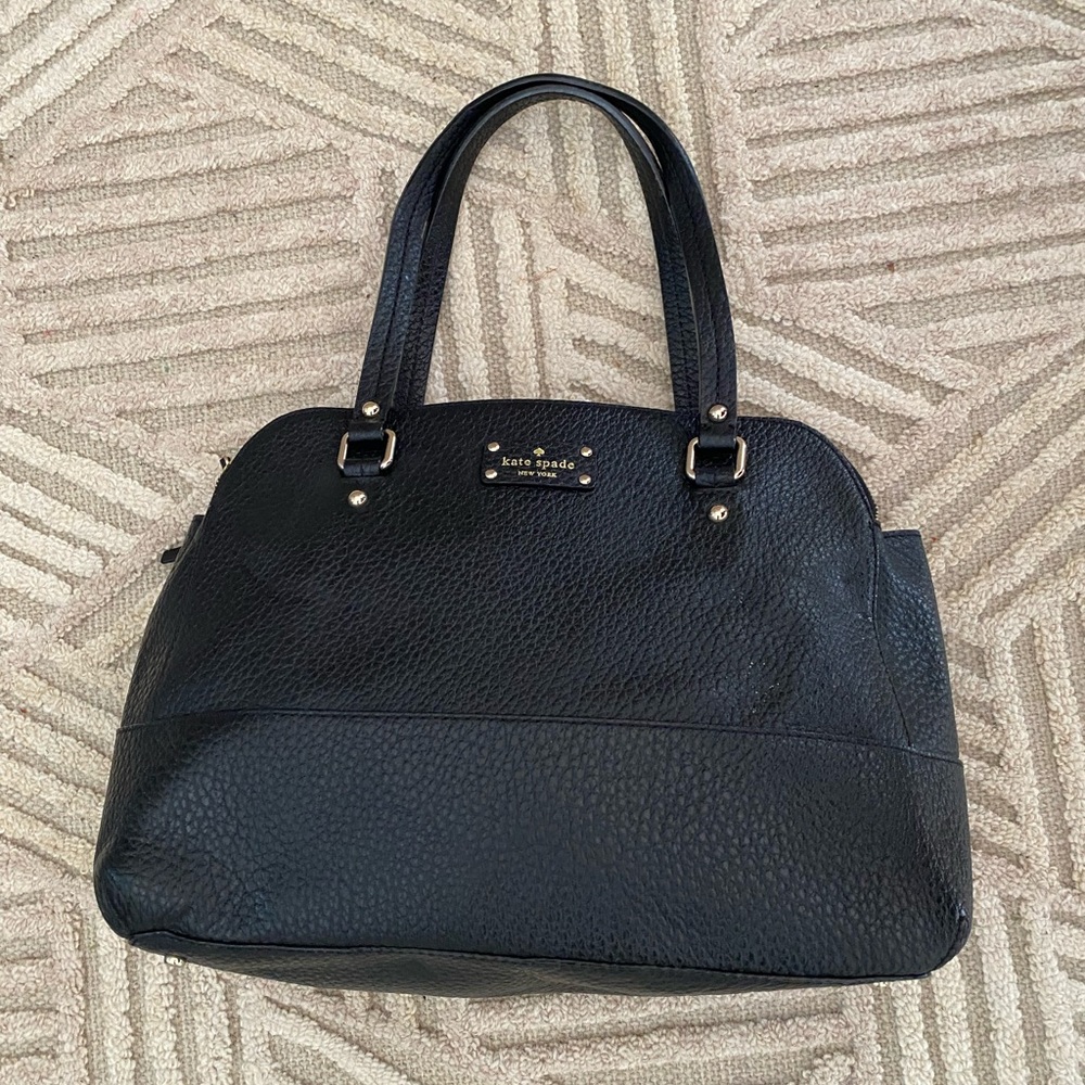 Kate Spade Black Textured Shoulder Bag